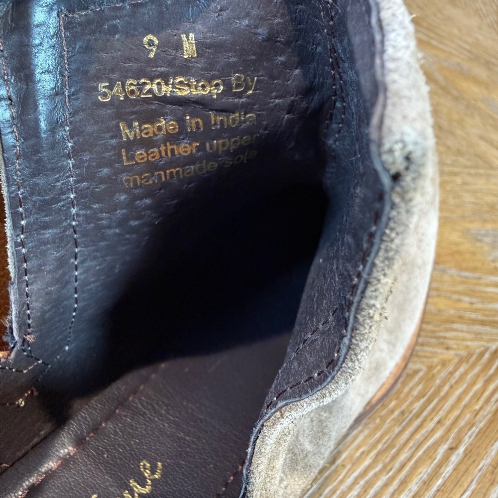 Diba True Stop By Ankle Boots Dust‎ Cognac Suede Leather Block Heel Size 9 - Picture 5 of 8